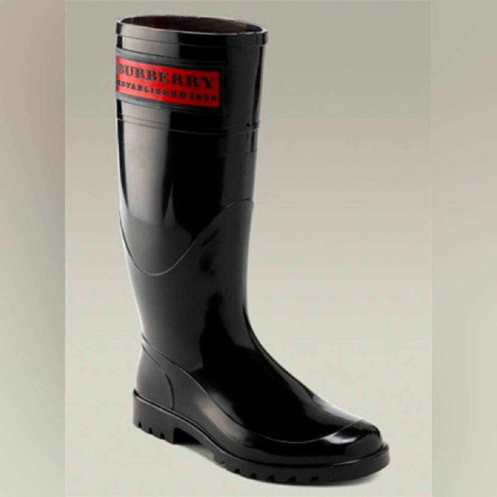 Black Burberry Rain/Snow Boots